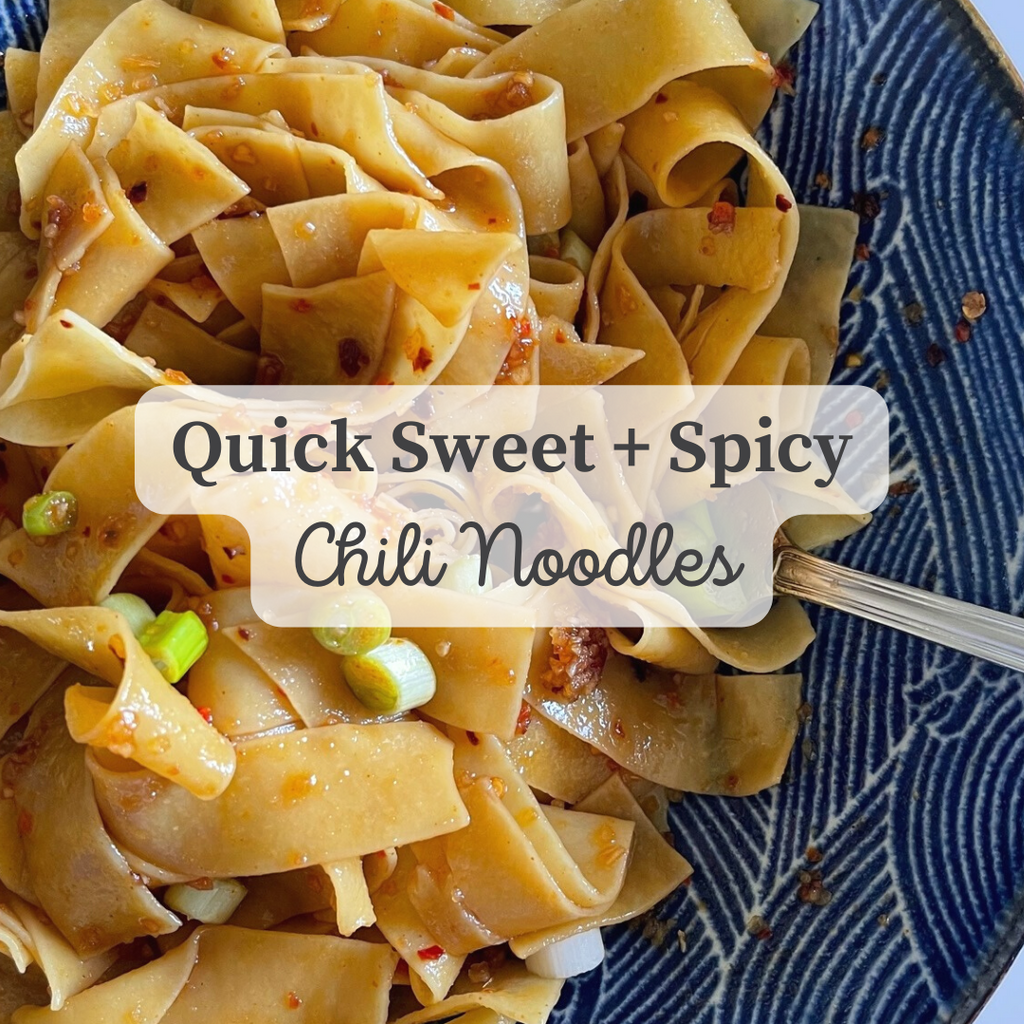 Quick Sweet + Spicy Chili Noodles