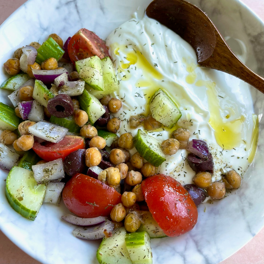 Savory Greek yogurt bowl