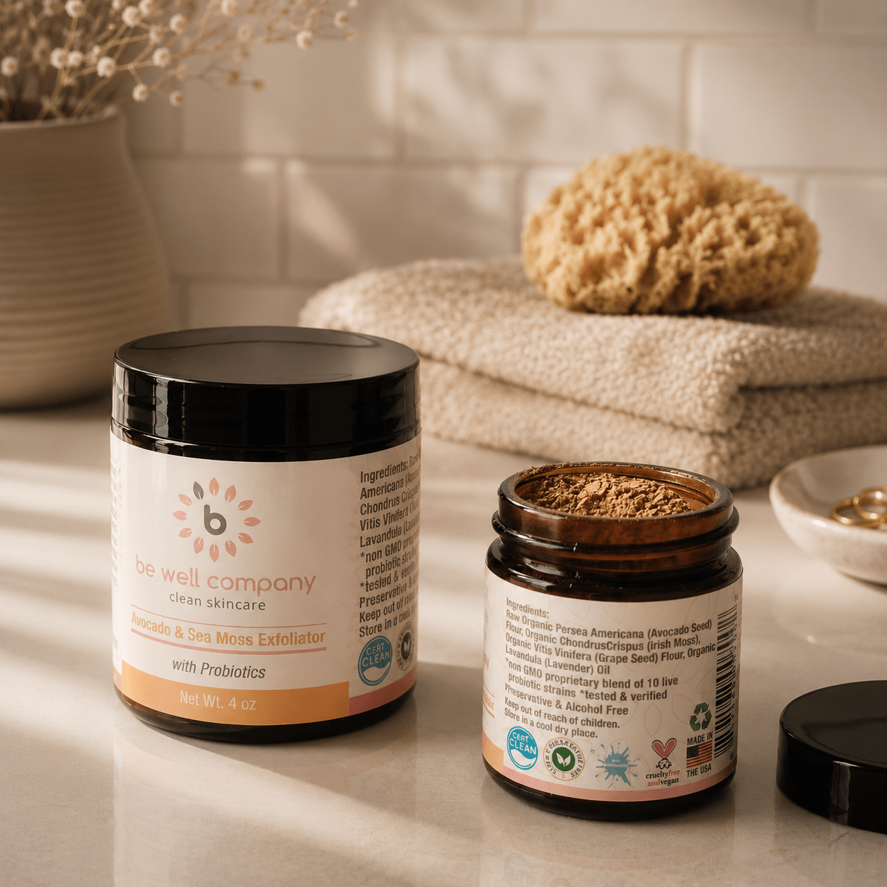 Avocado + Sea Moss Exfoliator | Gentle Probiotic Face Exfoliator