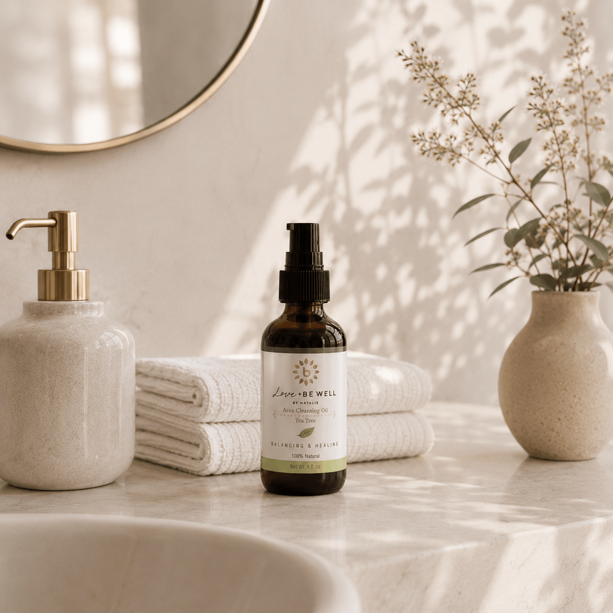 Natural Facial Cleansing Oil - Tea Tree - Be Well Company