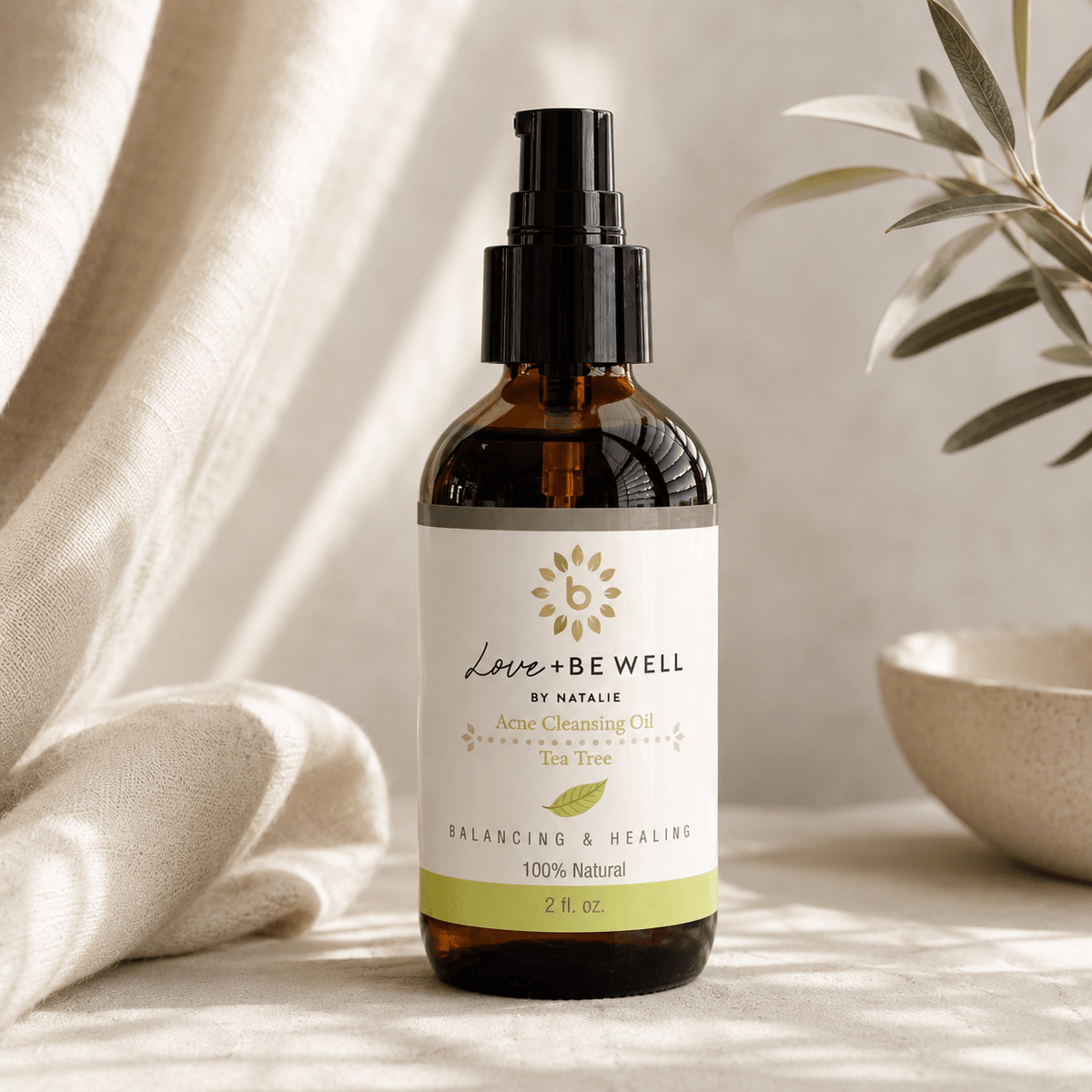 Natural Facial Cleansing Oil - Tea Tree - Be Well Company